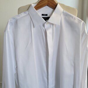 Pronto Uomo White Modern Fit Tuxedo Formal Shirt -Nordstrom (Size: Med/Lrg)